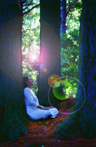 Angie Lazaro in Meditation